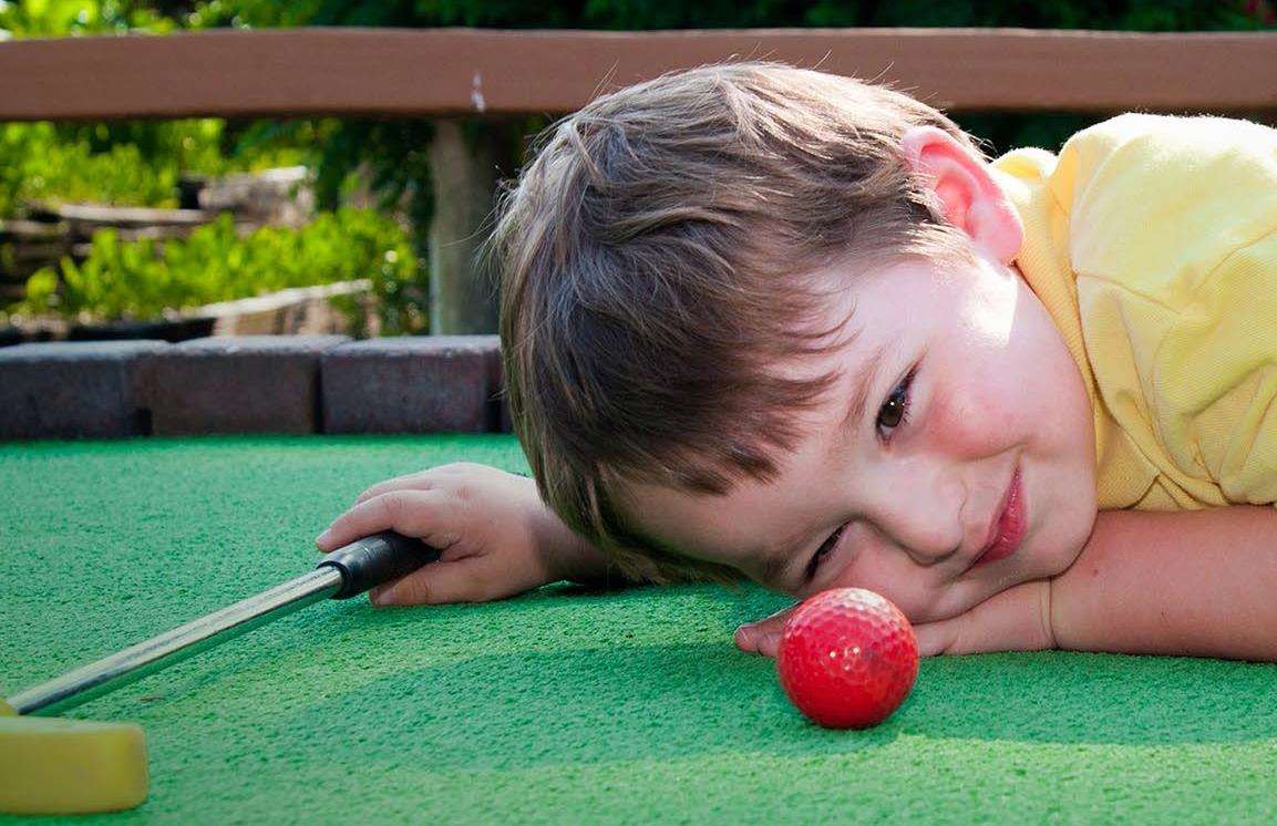 An adventure golf course will open in April