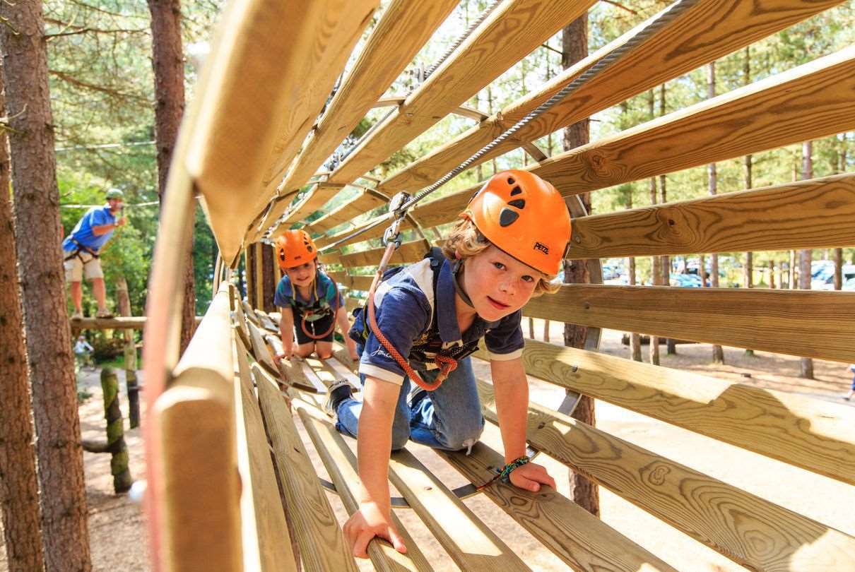 Get in the swing at Go Ape at Leeds Castle and Bedgebury this half term