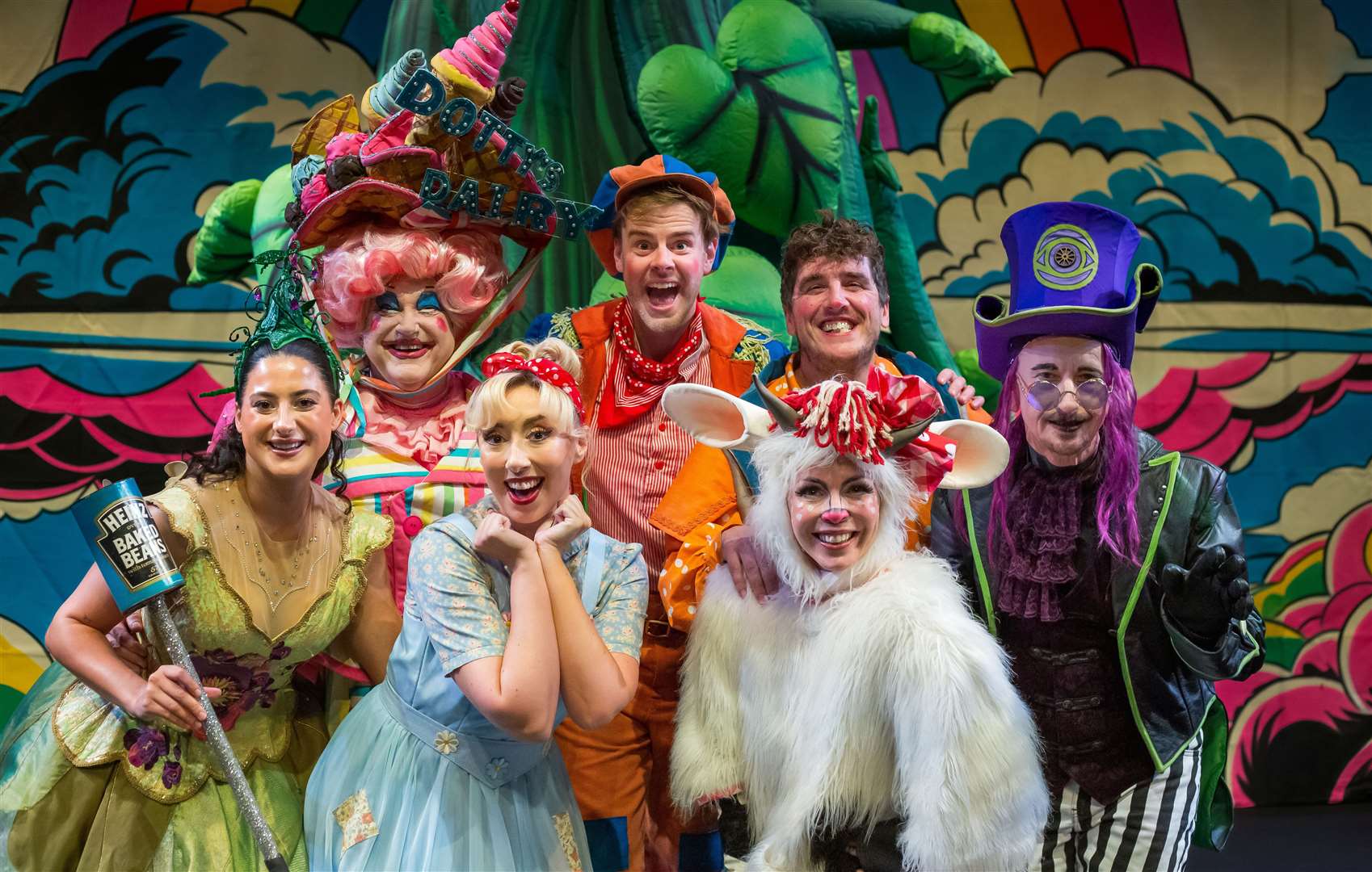 The cast of Jack and the Beanstalk, which will mark Tonbridge’s 10th panto. Picture: EM Forster Theatre