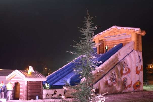 Plans for an artificial slope have been replaced with Europe's largest inflatable slope