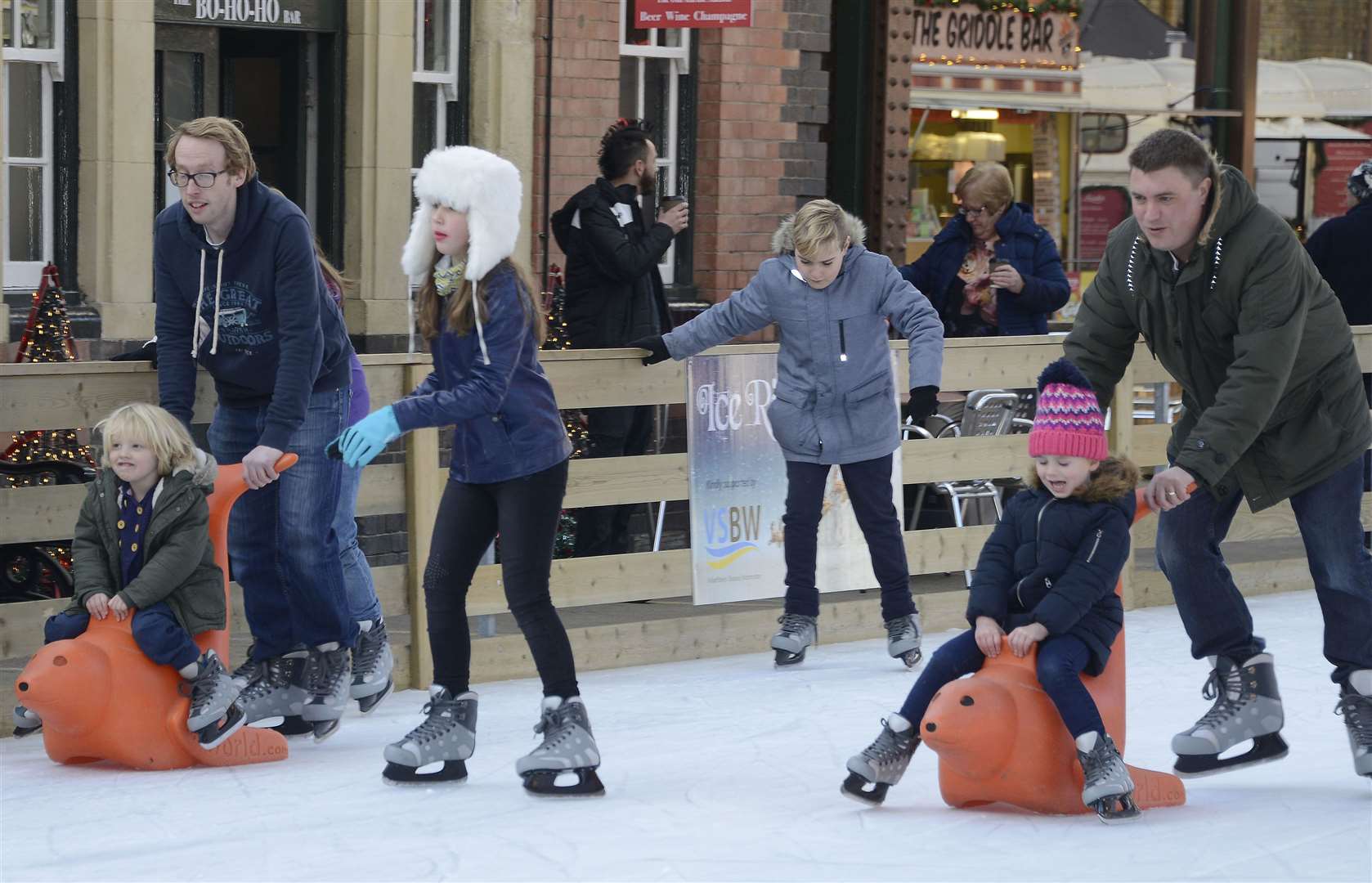 A scene from last year's ice rink sessions. Picture: Paul Amos