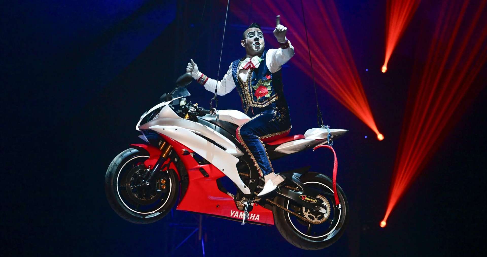 The spectacular new show by Circus Extreme combines live music with jaw-dropping stunts. Picture: Circus Extreme