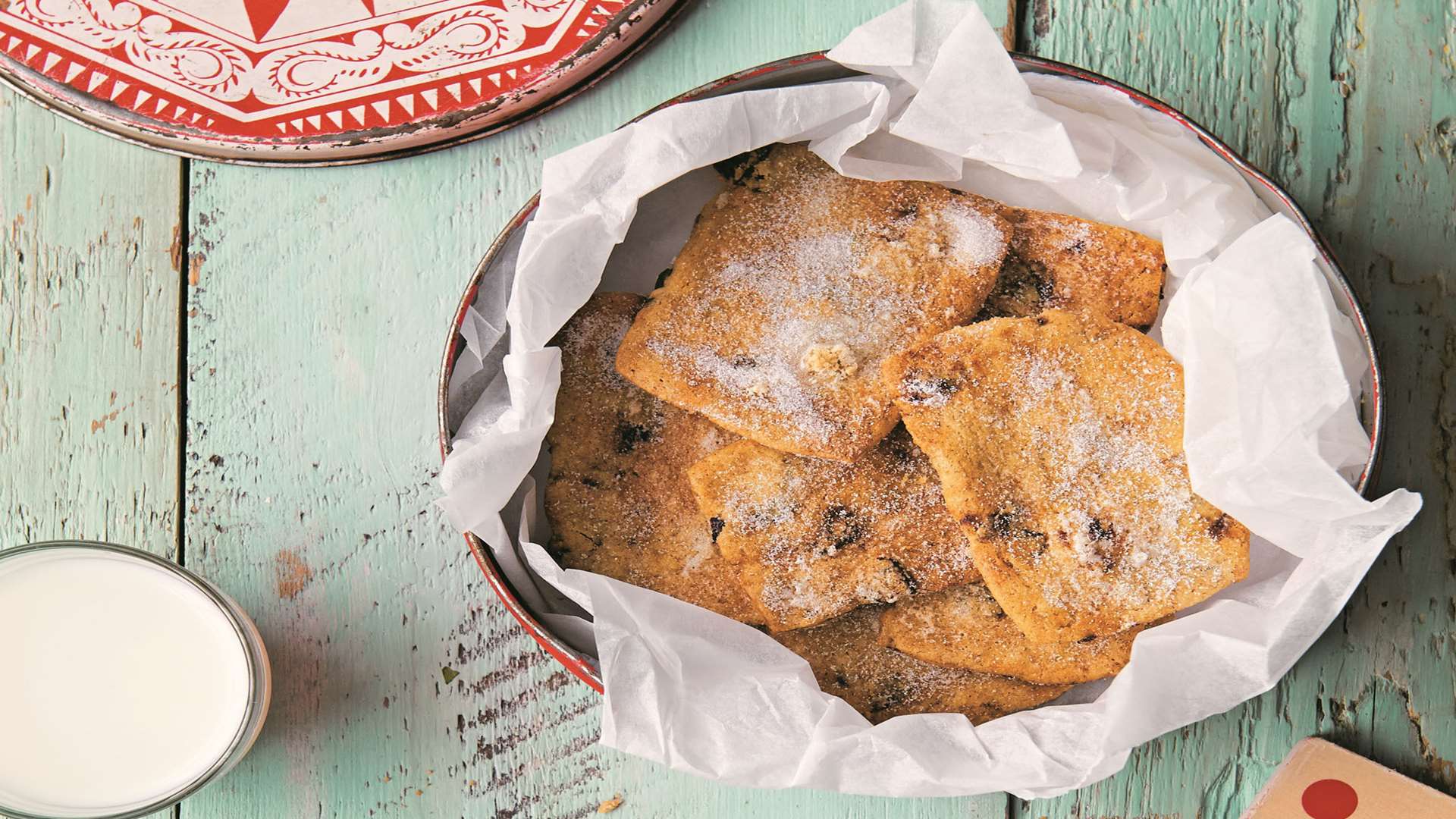 Squashed-fly cherry spelt biscuits