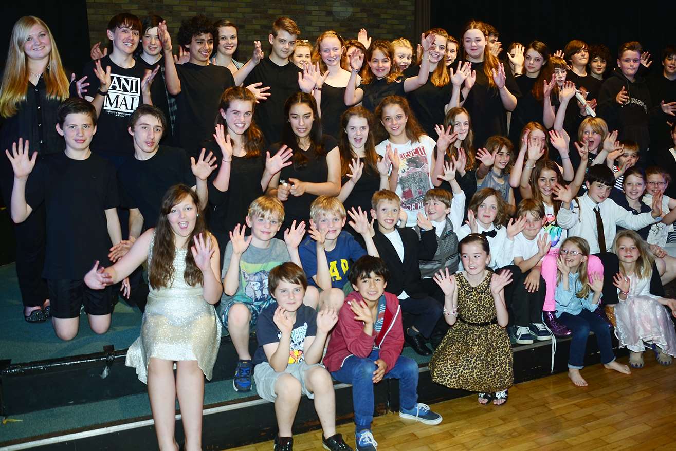 Youngsters from Kent Youth Theatre. Picture: Marie Kelly Thomas