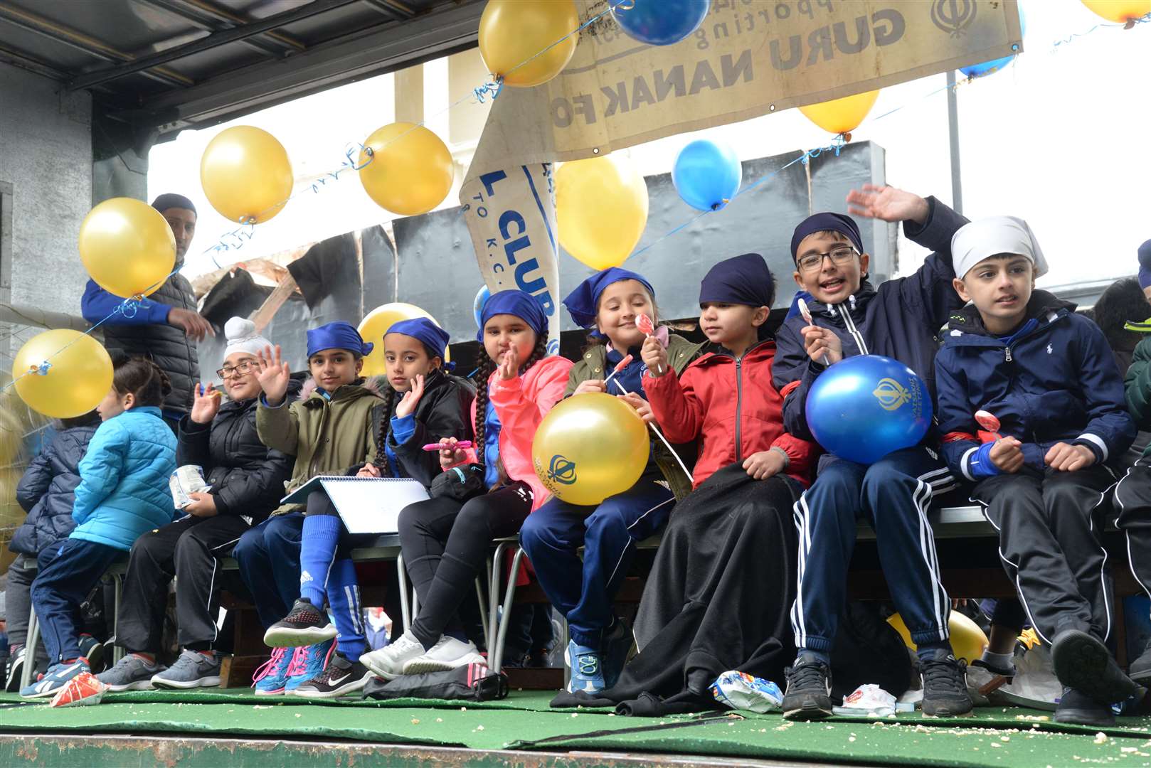 One of the floats in the Festival of Vaisakhi procession makes its way around Gravesend town centre in 2019. Picture: Chris Davey