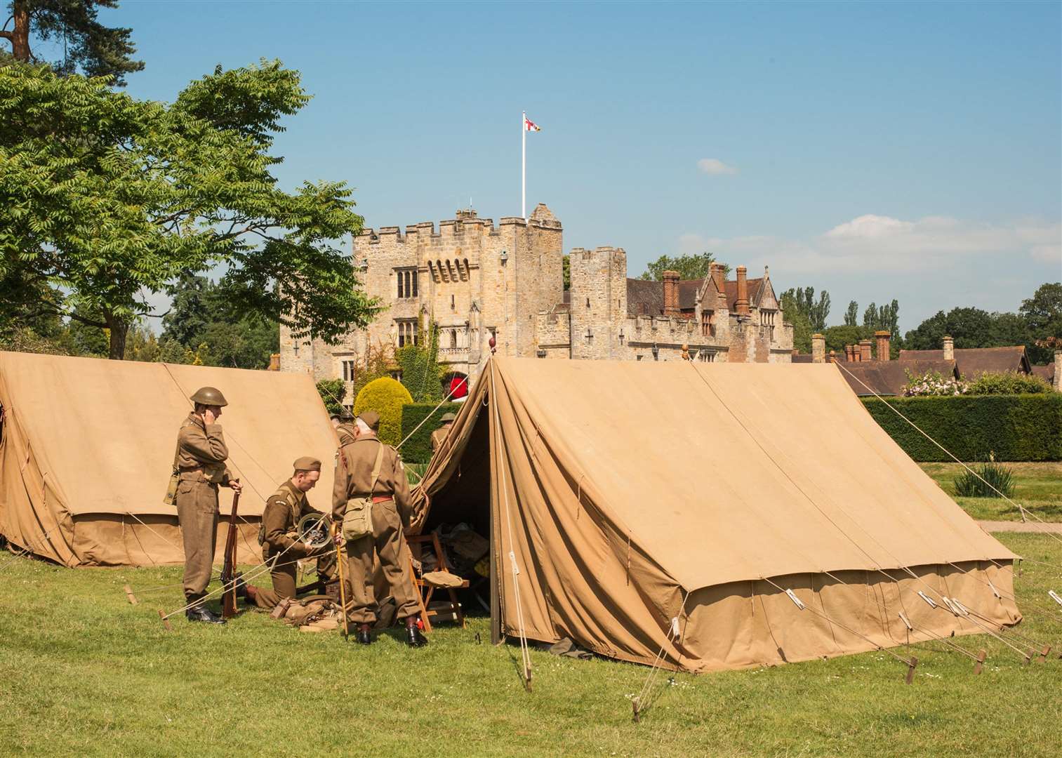 Encampments on the lawn