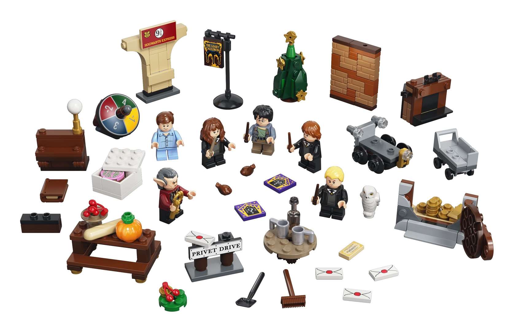 There are lots of Harry Potter figures to collect in the 2021 calendar