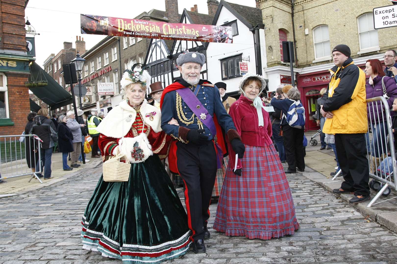 Parade at a past Dickensian Christmas