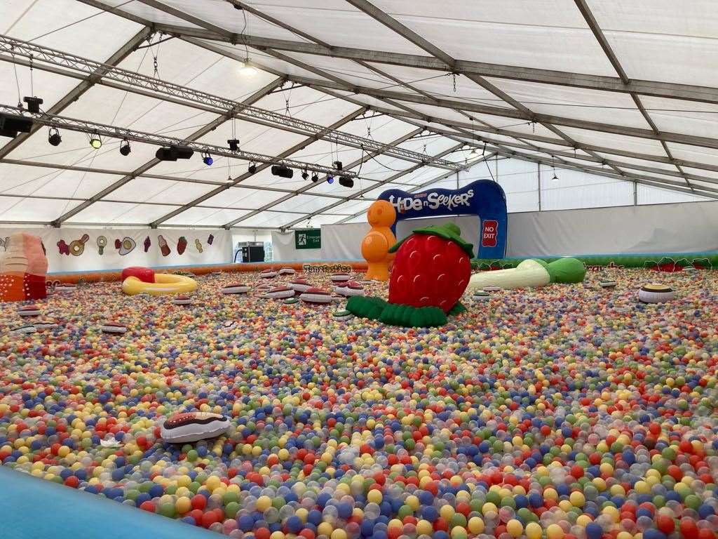 Inside the marquee