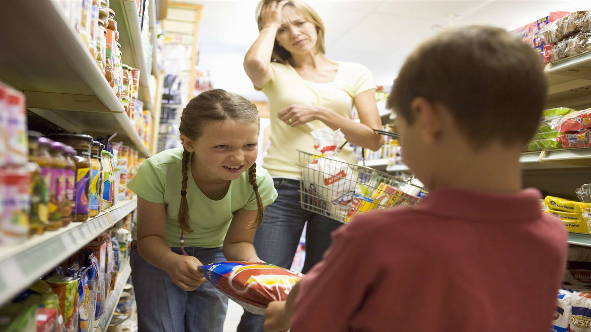 A trip to the shops with the family can quickly turn into a war zone