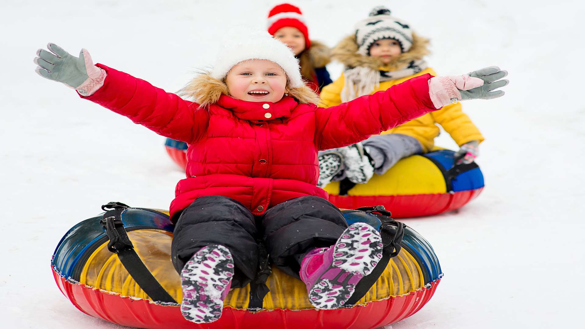 Snow tubing at Betteshanger this Christmas