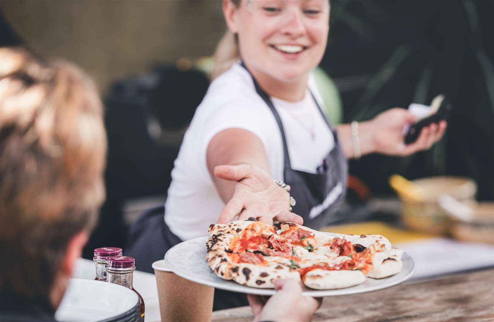 Make your own pizzas and watch Macknade’s chefs fire them up inside the pizza oven at a half-term cooking workshop. Picture: Macknade