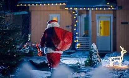 As slots at the grotto are limited Father Christmas will also be making some home visits