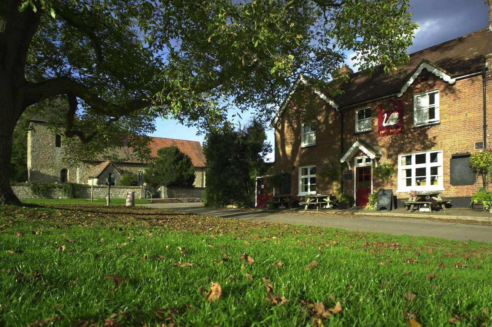 The Swan On The Green is the ideal family pub on a summer's day