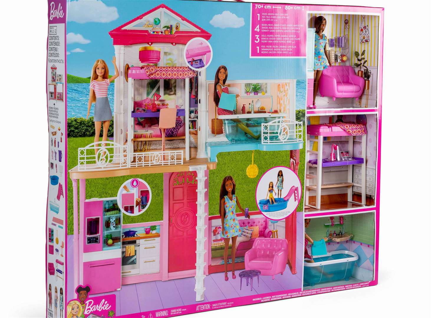 Argos has predicted what it thinks will be this year's most popular Christmas toys, including a Barbie house. Image: Argos.