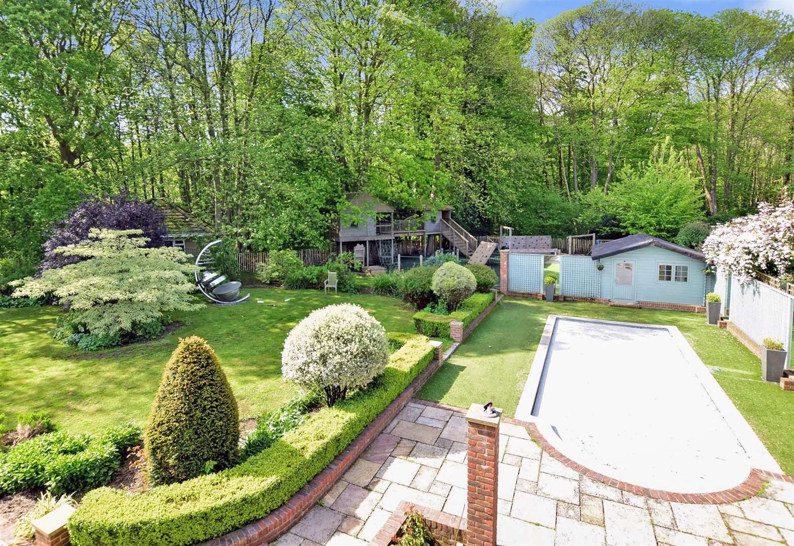 Wards estate agents offers large family home in Rainham with woodland