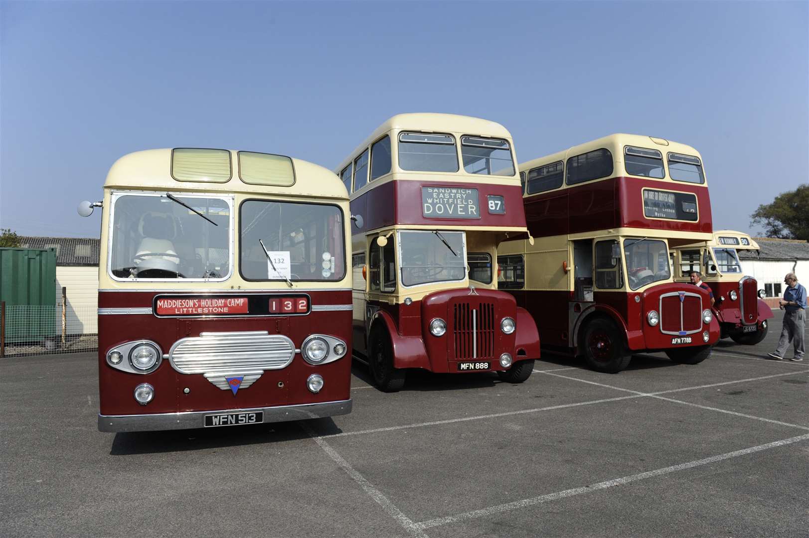 There will be a large collection of buses on display