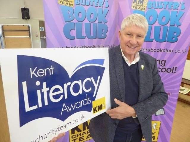 Percy the Park Keeper author Nick Butterworth was the guest of honour at the Kent Literacy Awards