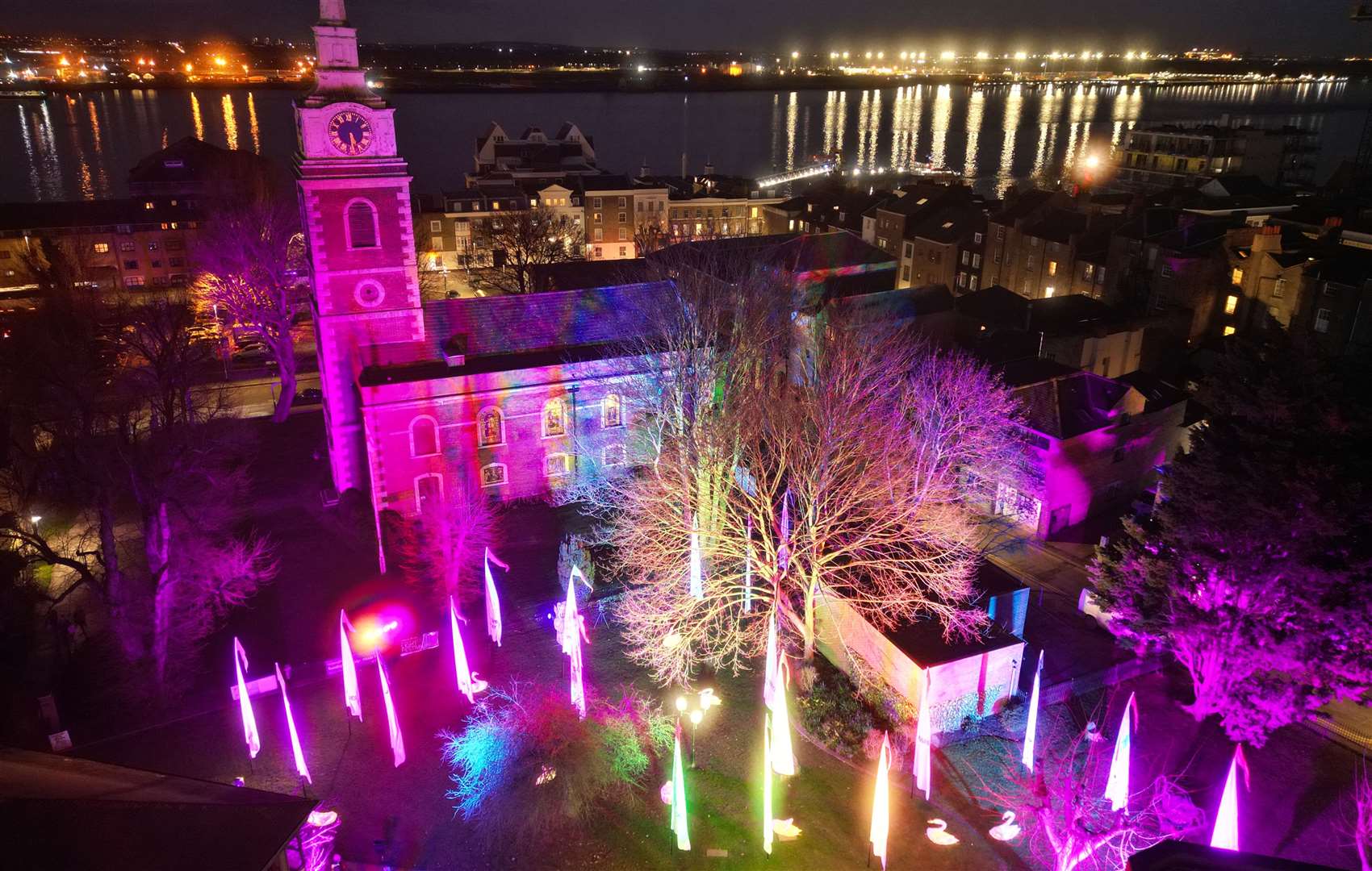 Light installations will be set up in Gravesend this January for a free festival. Picture: Jason Arthur