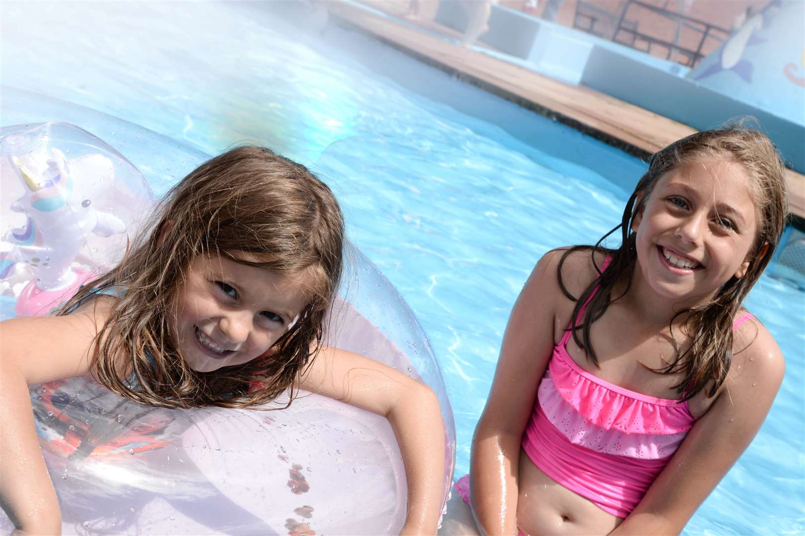 Take the kids to an outdoor pool if the weather is warm