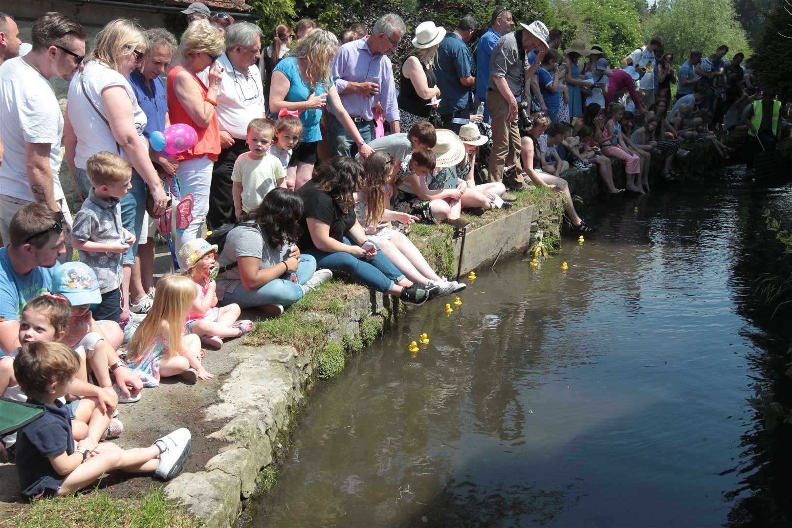 Families join last year's duck race