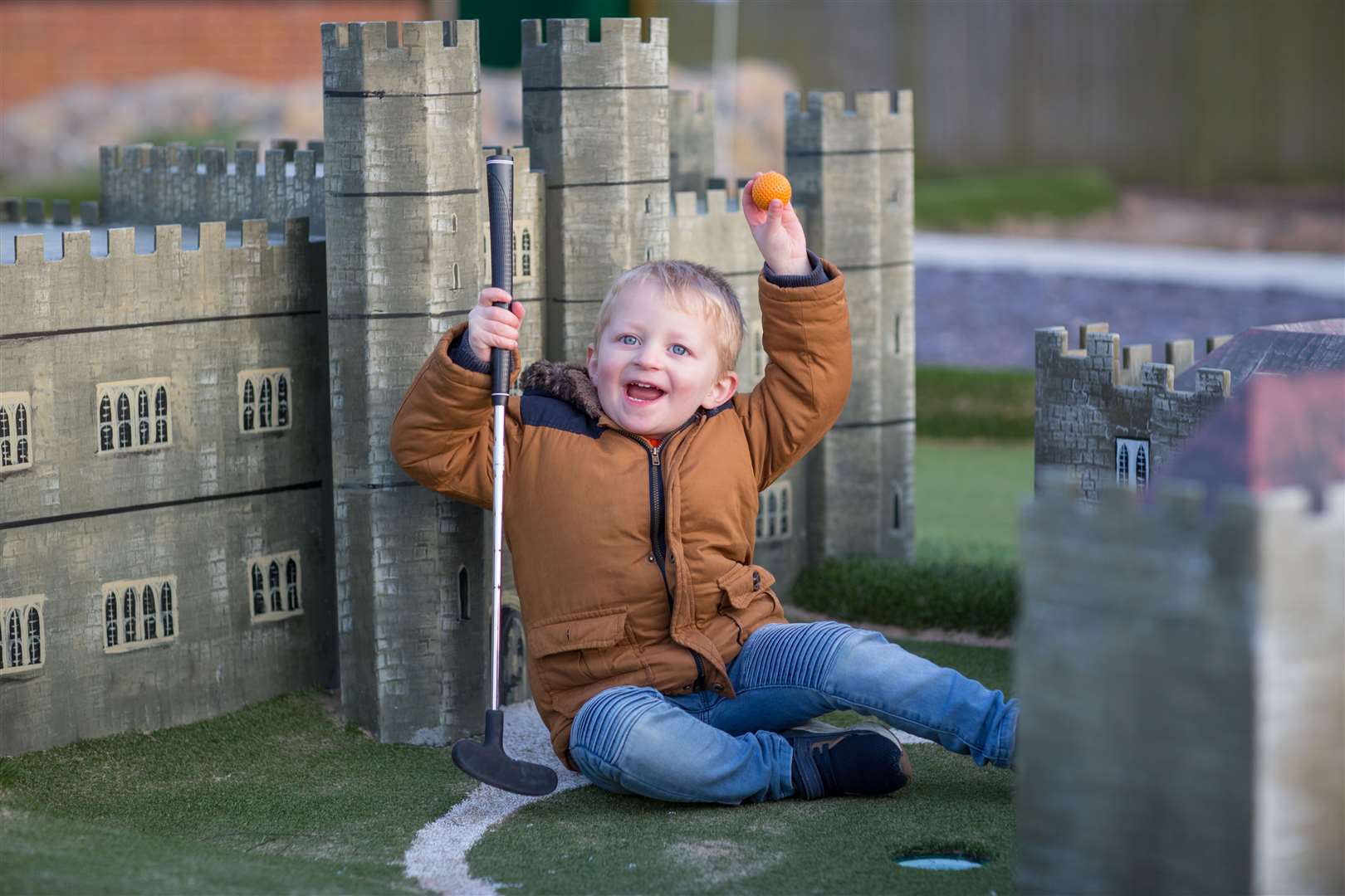 The Adventure Golf course is modelled on Leeds Castle