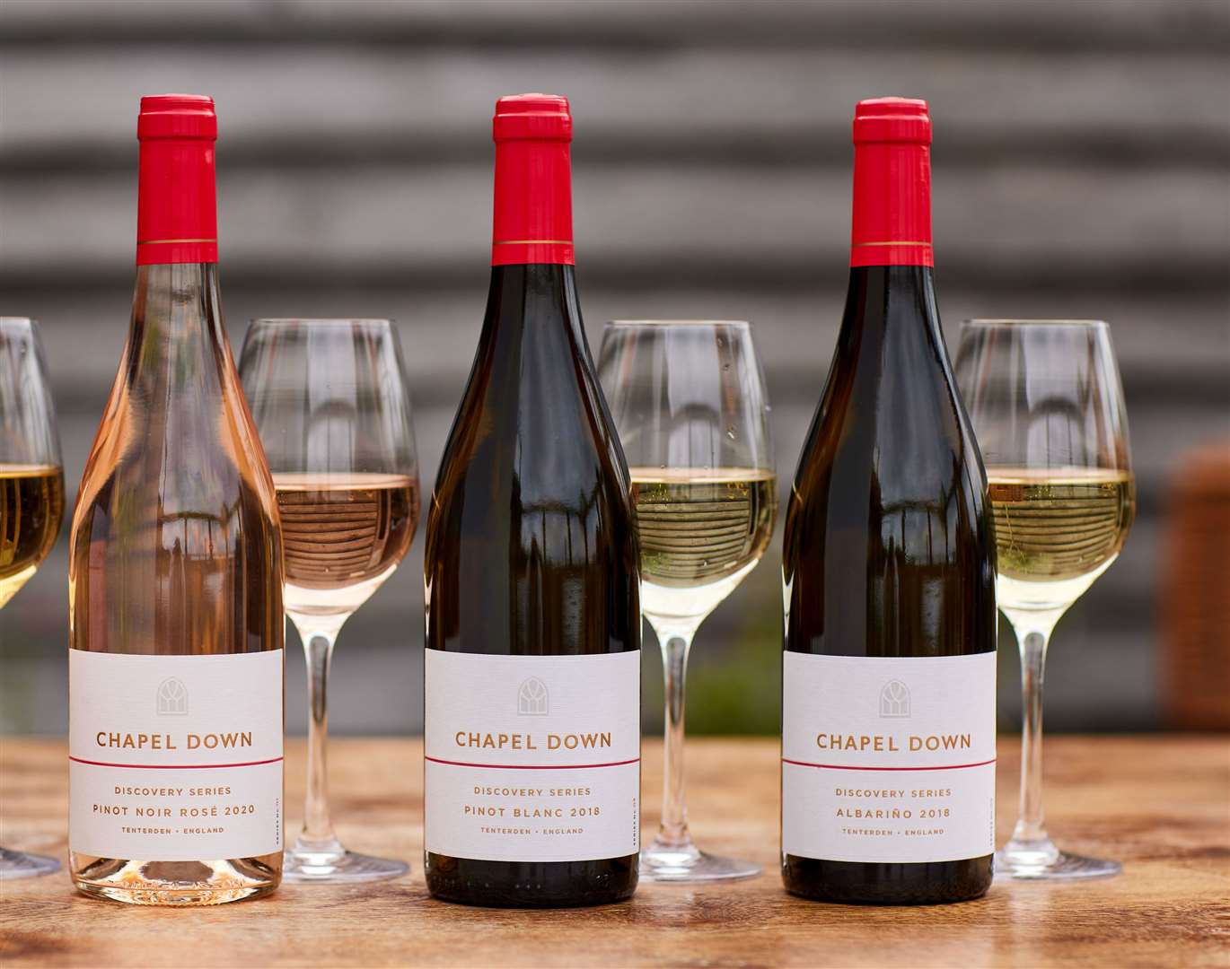 From just down the road in Tenterden, this Chapel Down Discovery mixed case comes with two bottles each of Pinot Noir Rose, Pinot Blanc and Albarino, £120, www.chapeldown.com