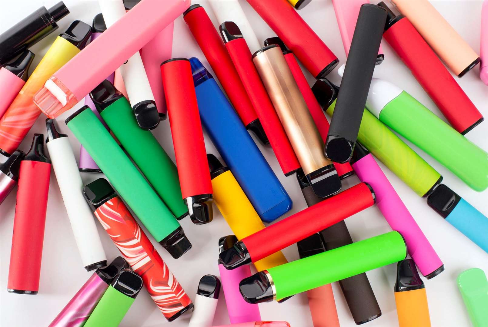 Millions of disposable vapes are thrown away each year. Image: iStock.