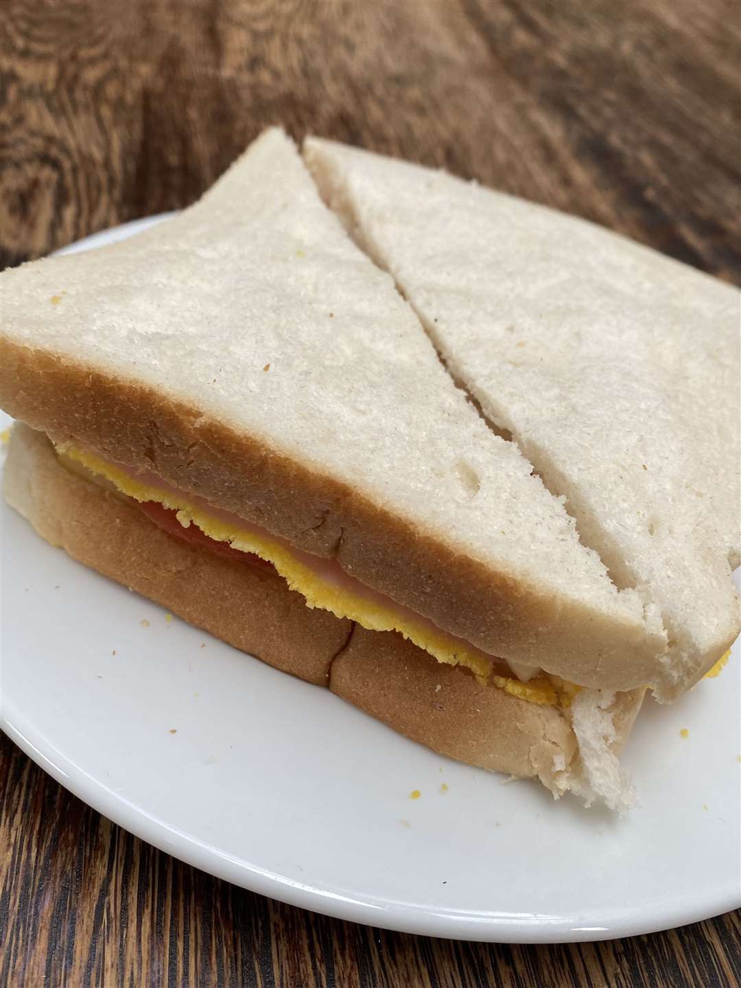 Our budget meant we had sandwiches for lunch