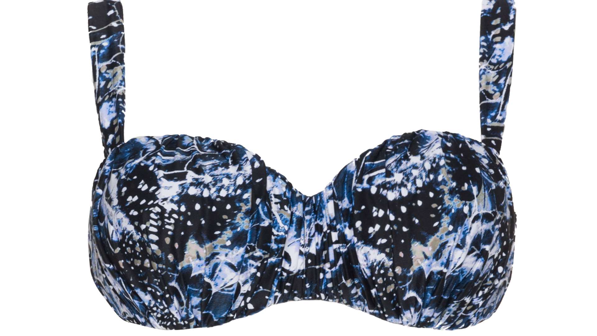The Robyn Lawley printed underwired bikini top, available from navabi.co.uk