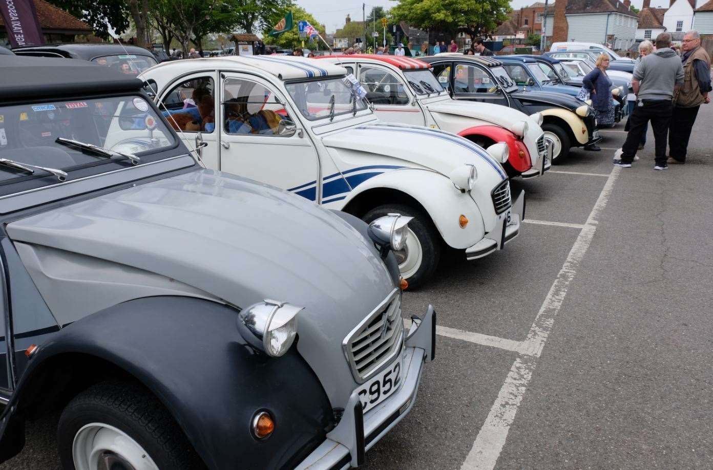 Cars from past decades, as well as up-and-coming electric vehicles, will line the streets of Faversham. Picture: James Adley