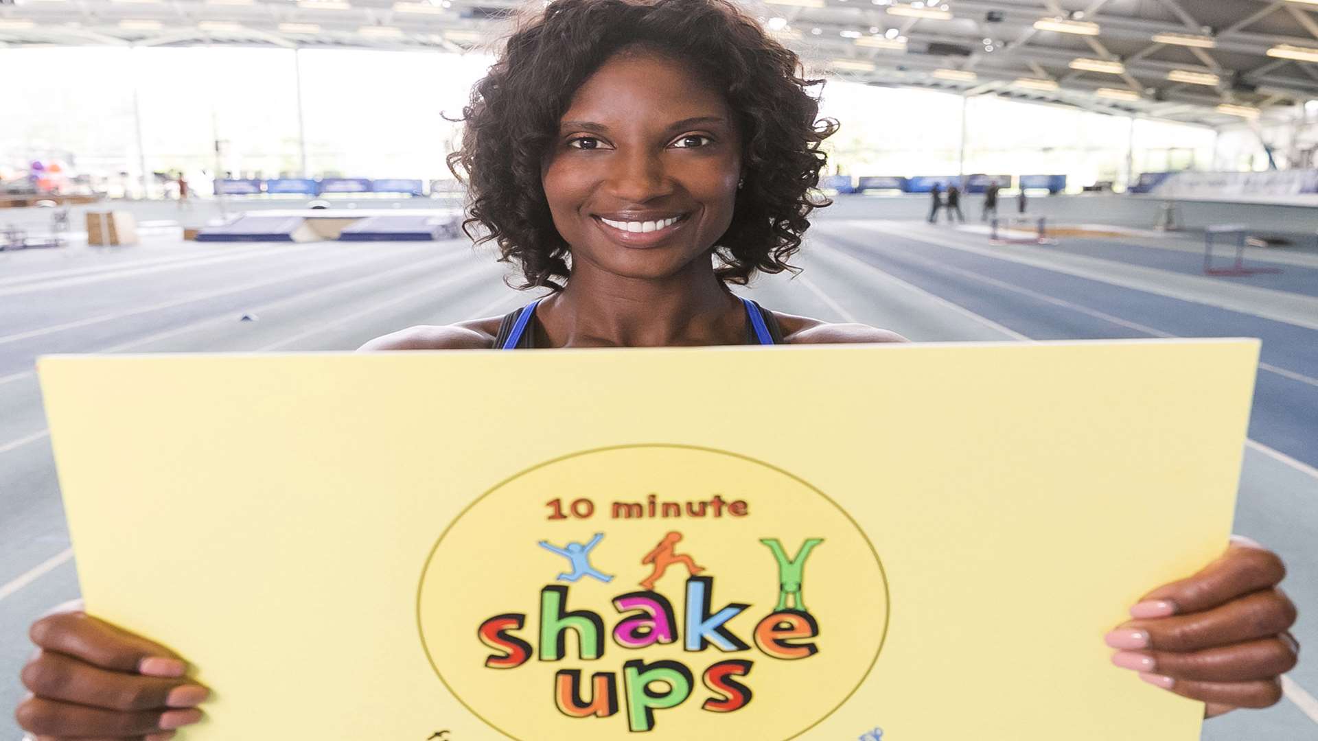Denise Lewis, who has joined forces with Change4Life, Sport England and Disney to encourage kids to try 10 Minute Shake Ups