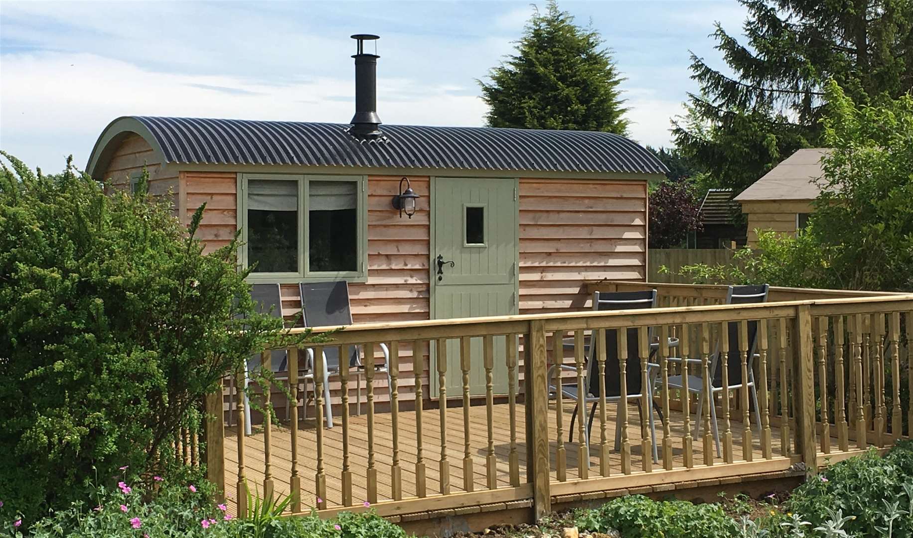 The Shepherds Hut is in Challock and can be booked with Airbnb