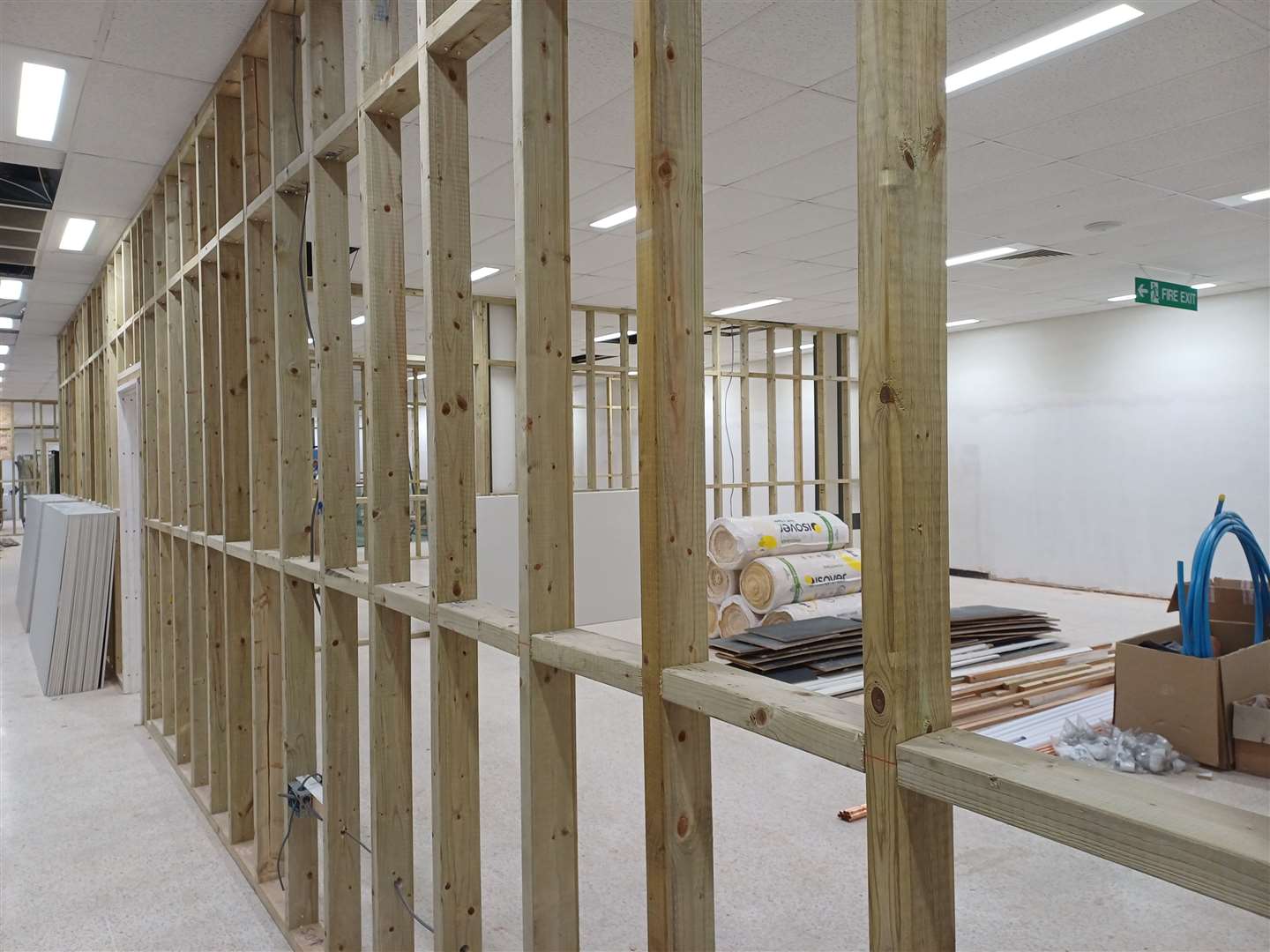 Construction is ongoing to turn the rest of the building into an auditorium and youth centre. Picture: Cara Simmonds