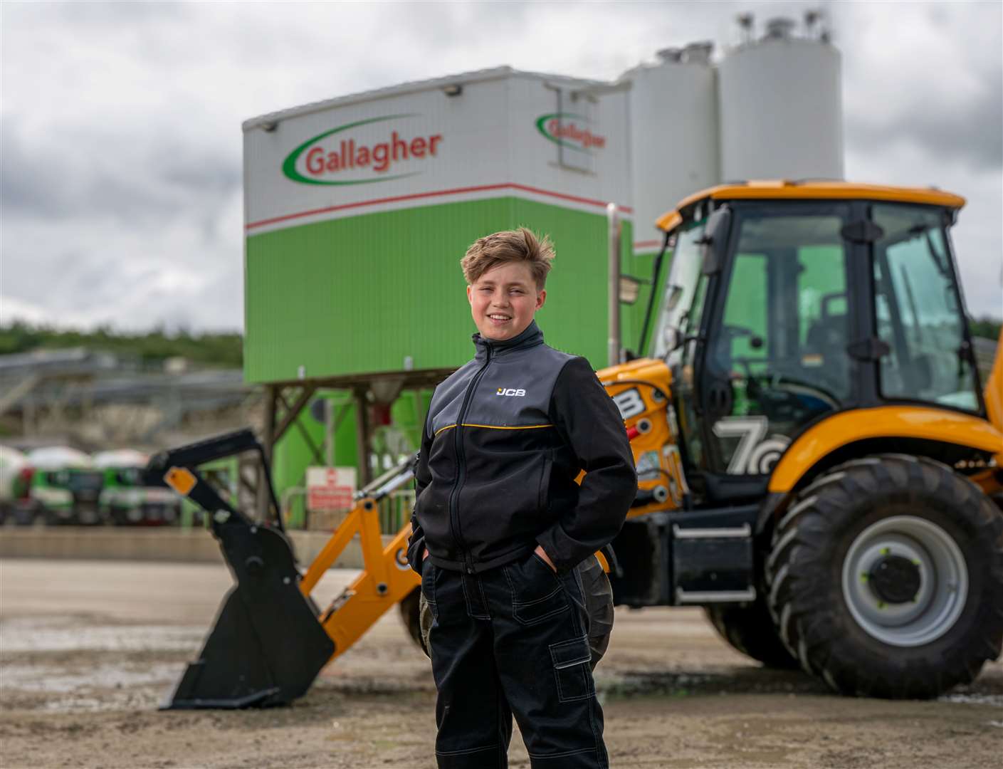 Finlay has qualified to become the UK's youngest digger driver