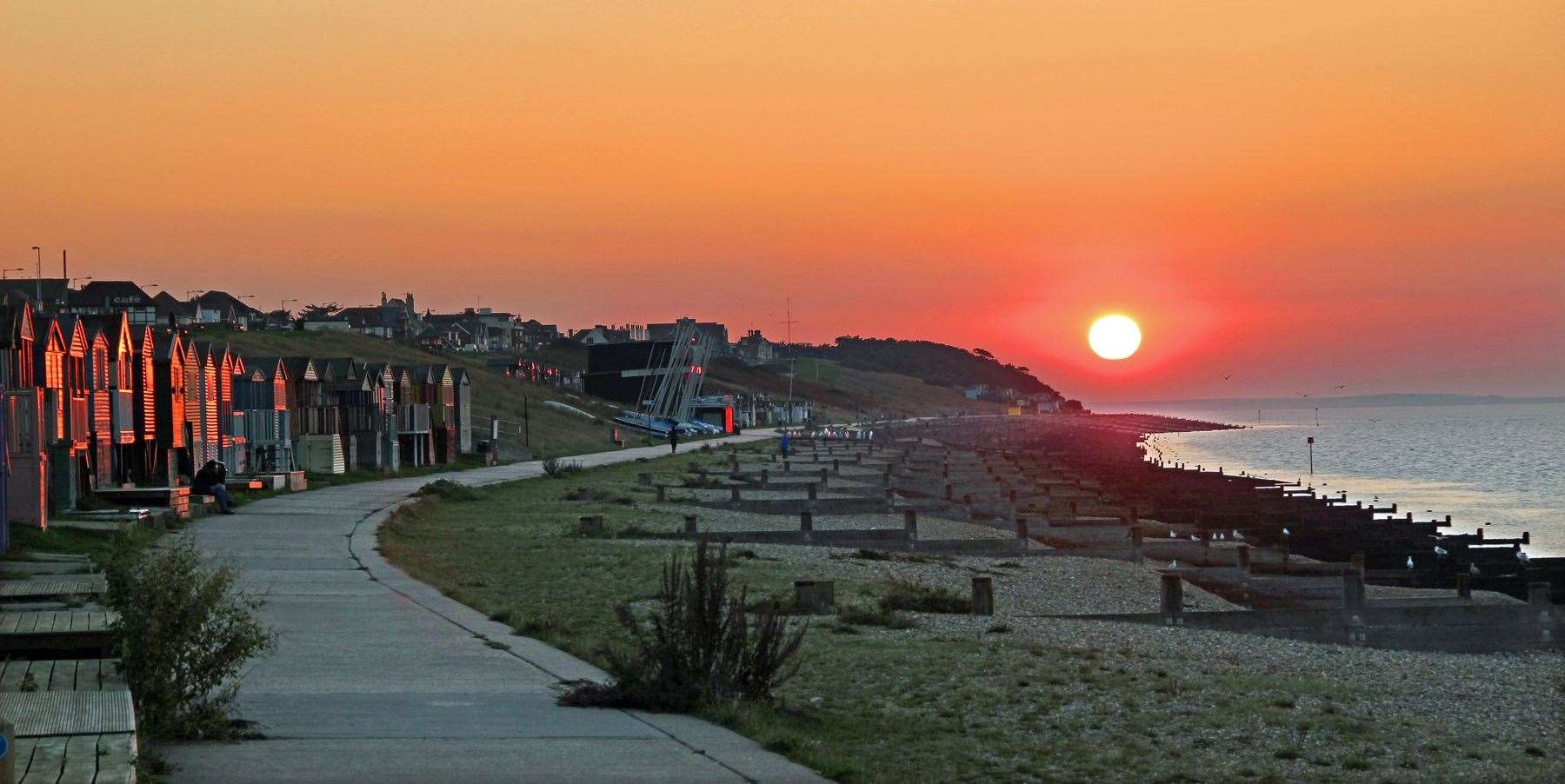 Enjoy a stunning seaside sunset from the Tankerton slopes. Picture: Tim Edwards