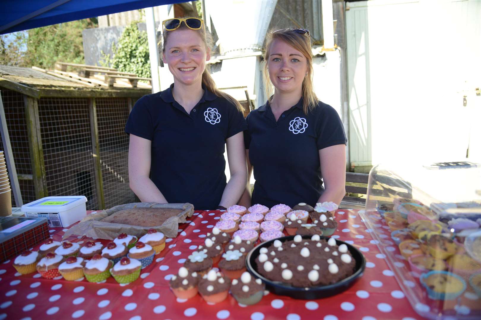 Young farmers, Katie Hope and Amy Langdon at the 2018 event