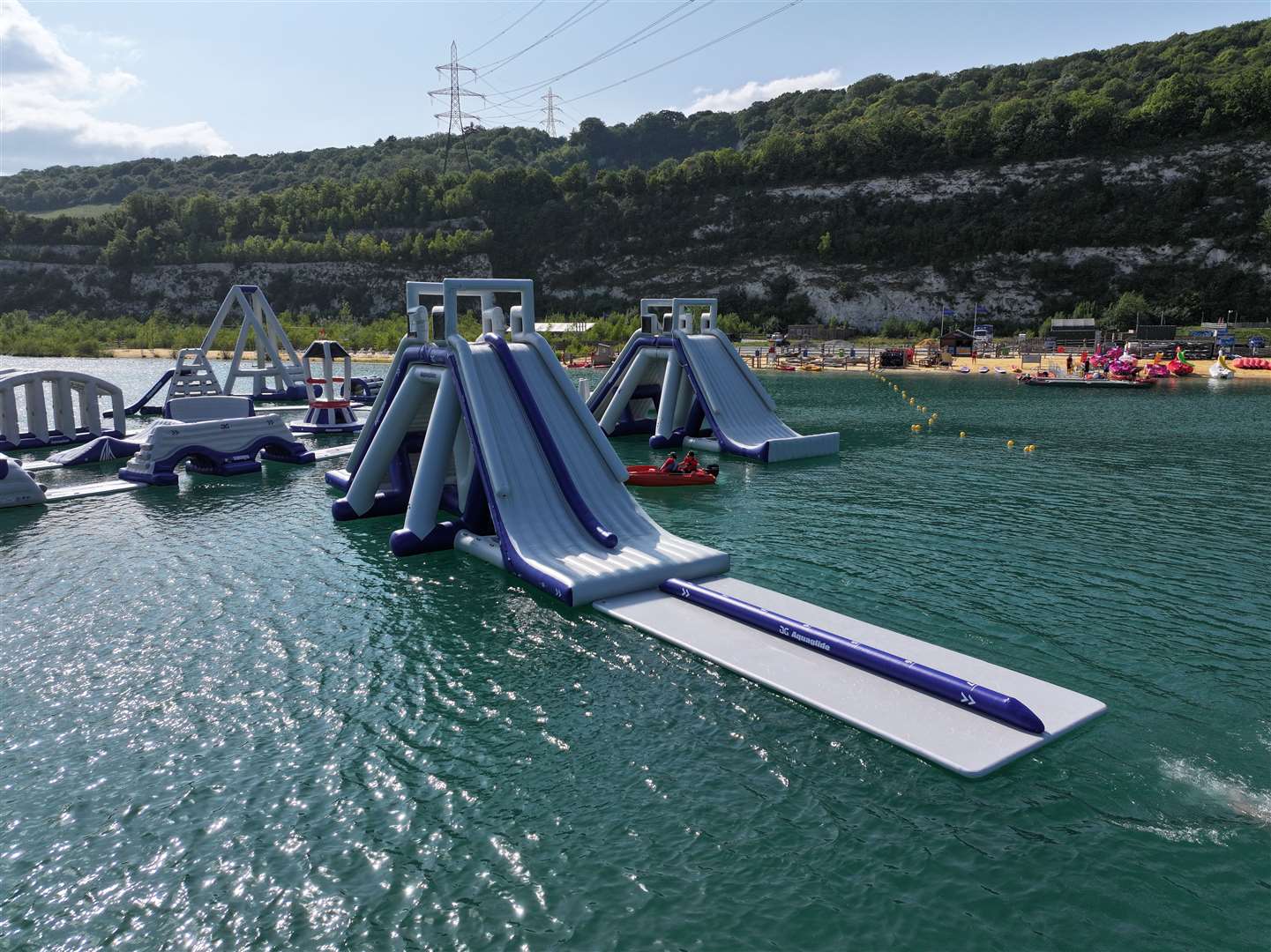 The new slide, La Jefa, at St Andrew's Lakes in Halling