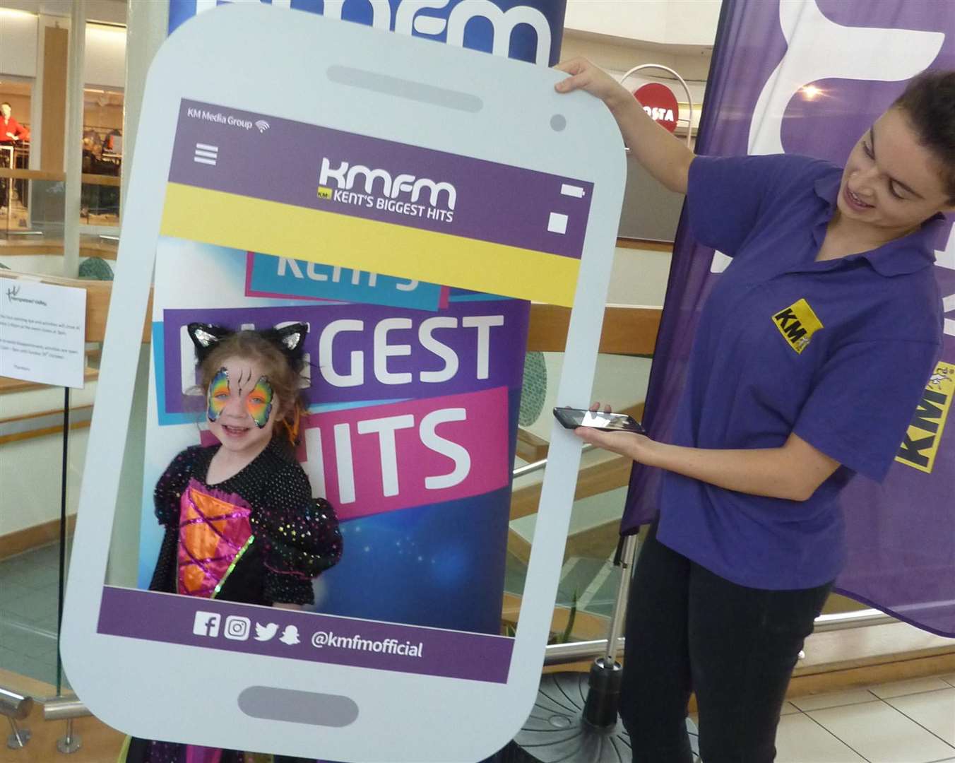 Events at Hempstead Valley for Halloween are being supported by kmfm