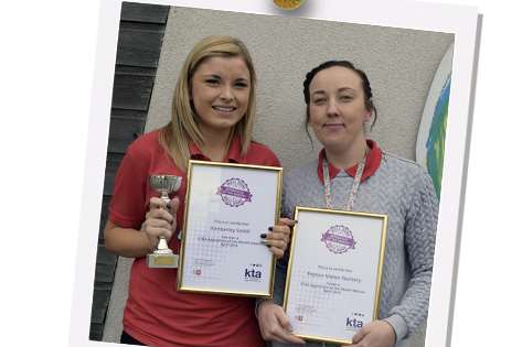 Kimberley Smith and nursery manager Nicki Pittam