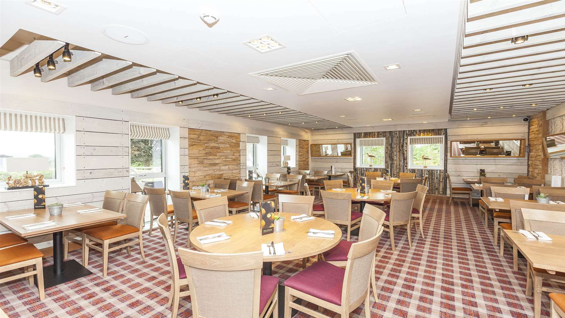 The dining area