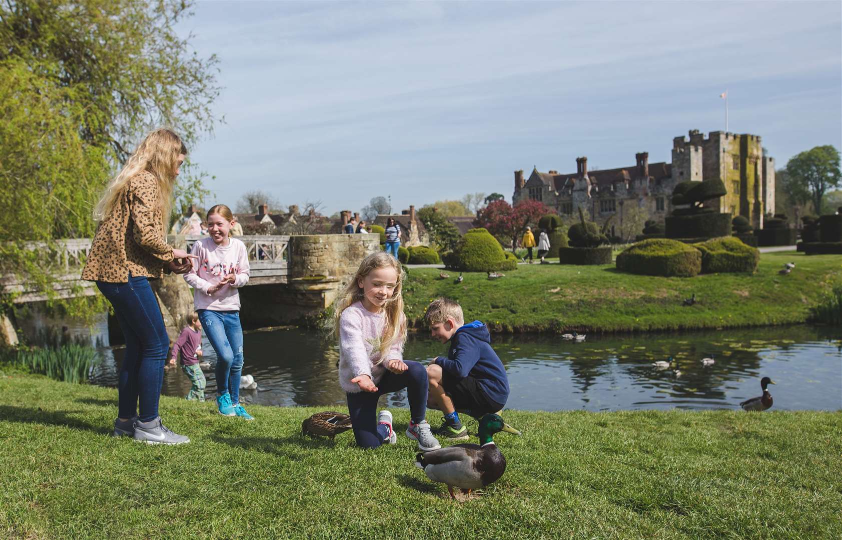 Build your own sustainable sculptures in the grounds of Hever Castle. Picture: Hever Castle and Gardens