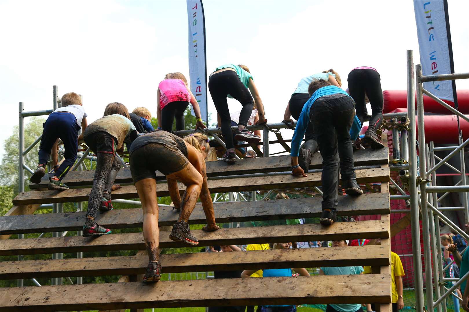 The obstacle course is 3k long