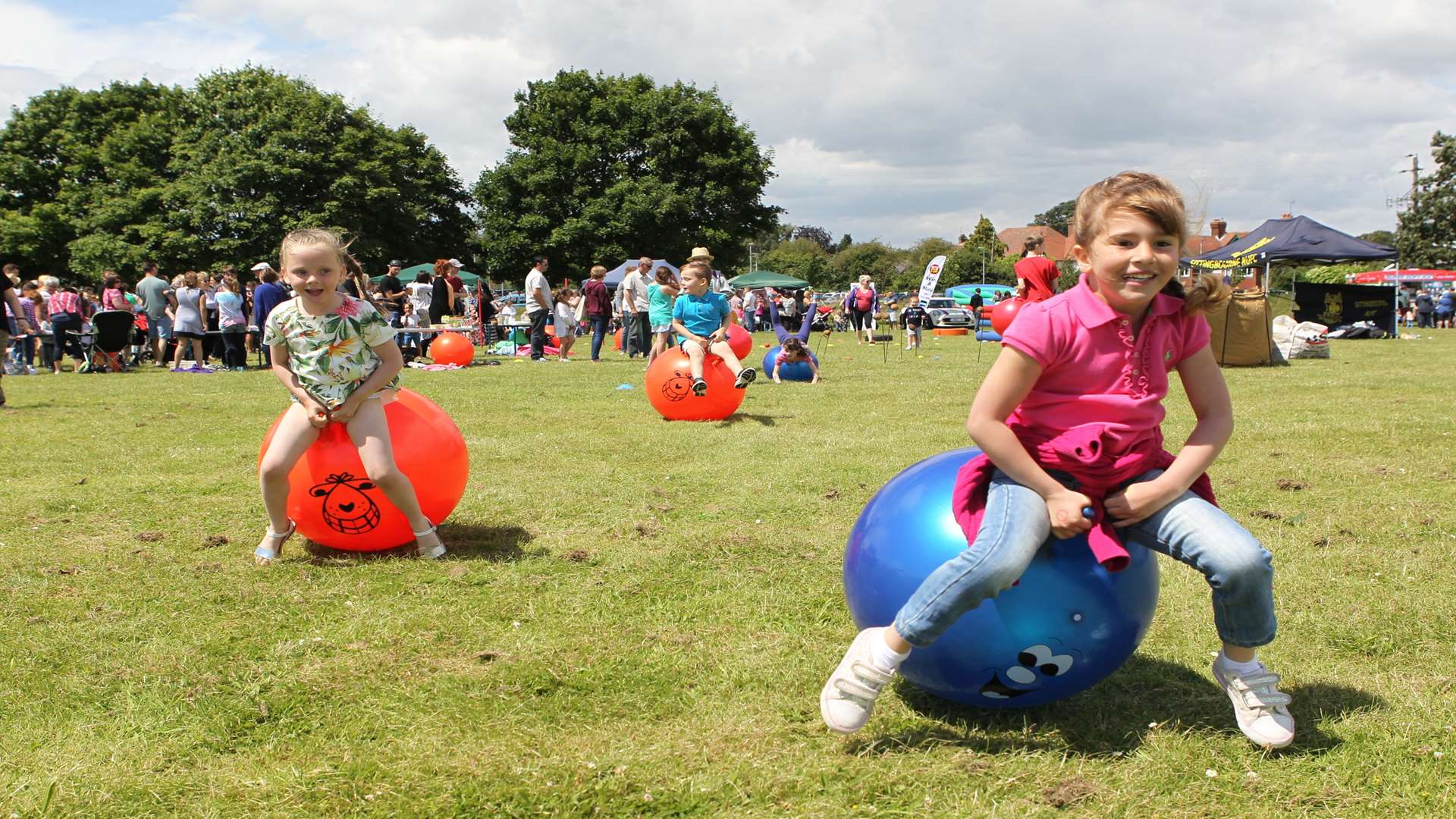 The school had to borrow a neighbouring school's fields last year for the fete.