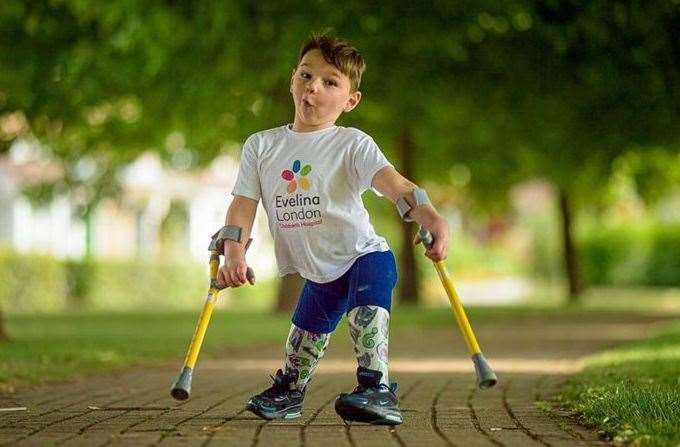 Tony's incredible sponsored walk in 2020 has earned him a Gold Blue Peter Badge. Picture: David Tett.