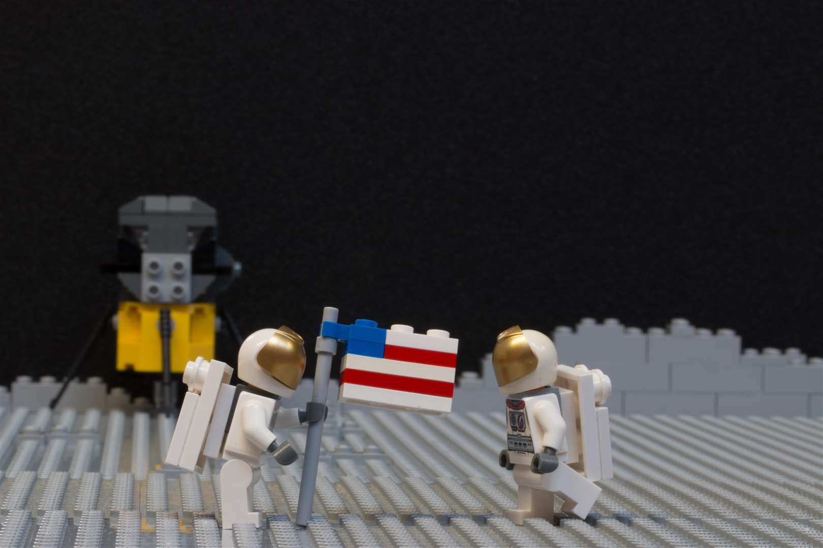 Landing on the moon LEGO style