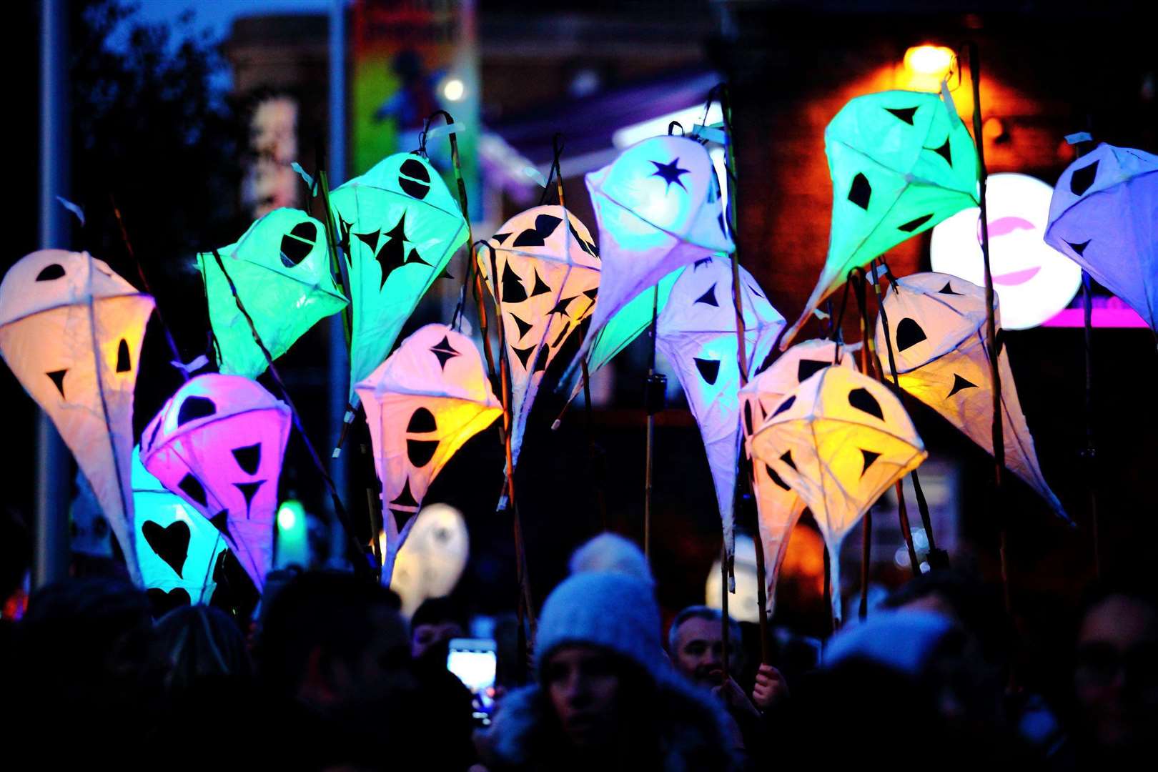 Gravesend light parade. Picture credit: Sarah Knight