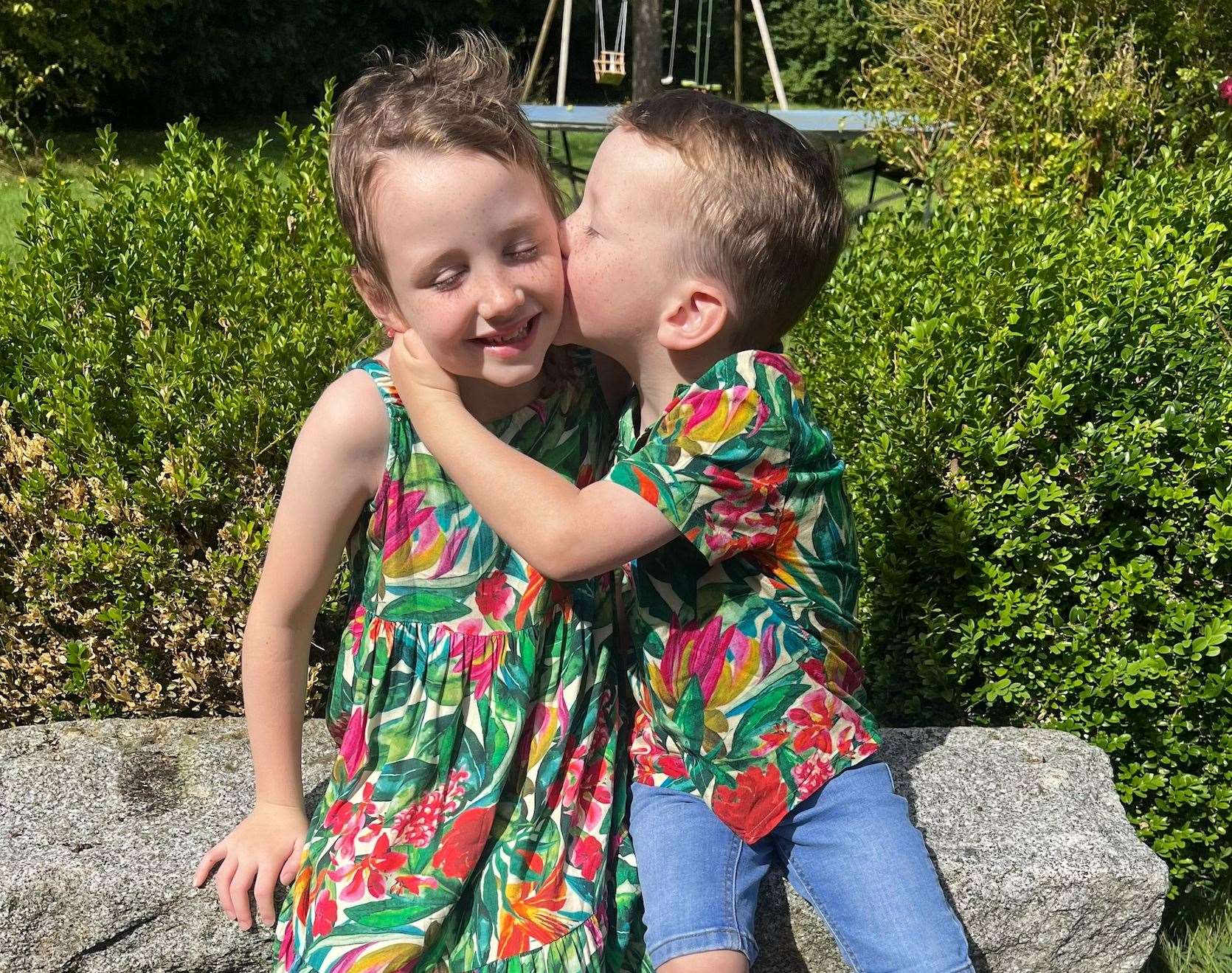 Sofia with her younger brother Freddie