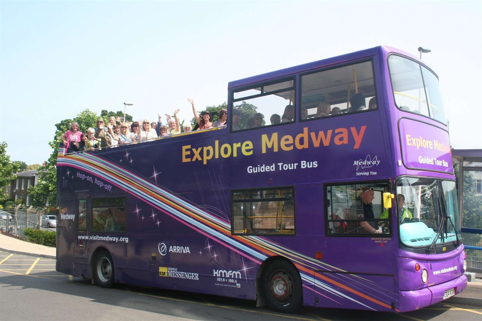 Take an open bus through Medway