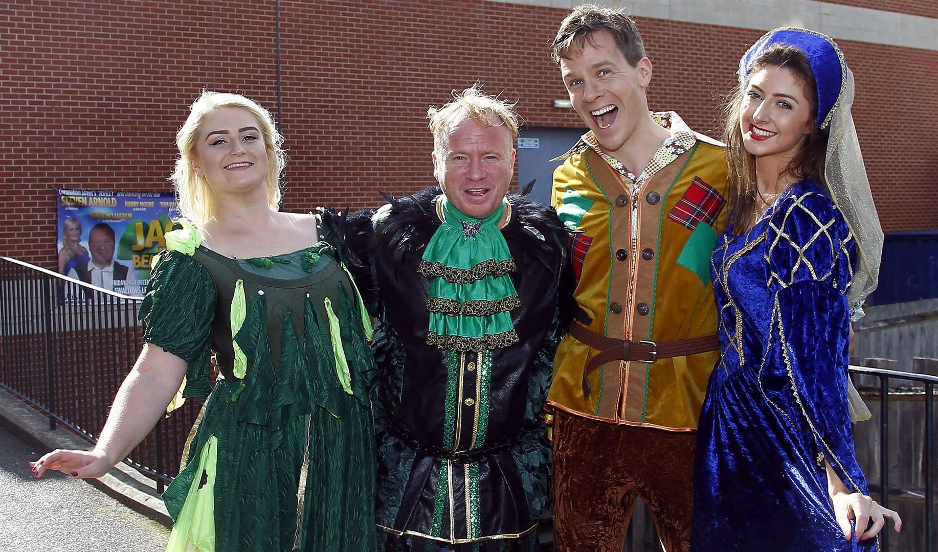 Swallows Leisure Centre, Sittingbourne, stars from Jack and the Beanstalk